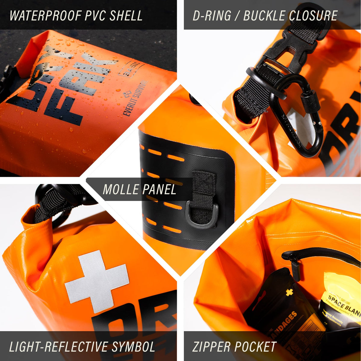 Everlit DRY FAK Waterproof First Aid Kit