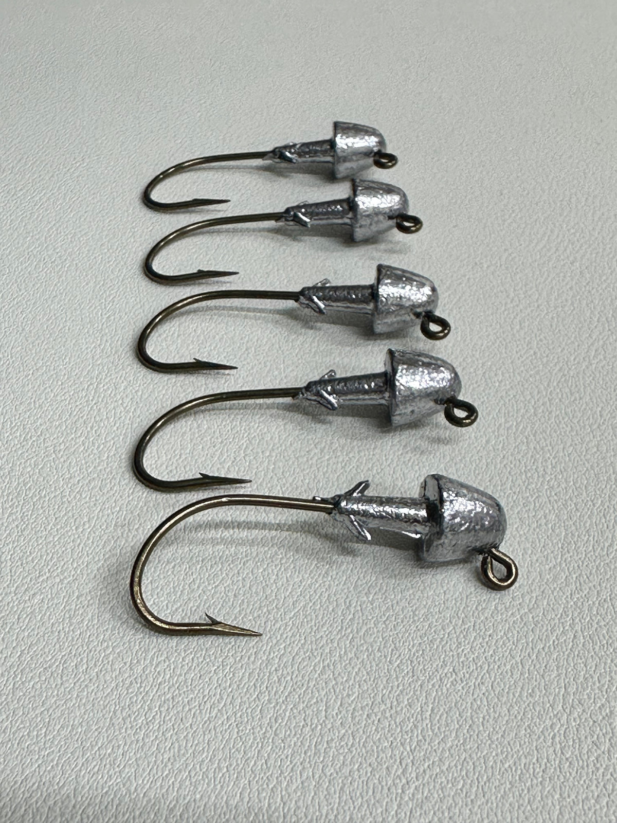 1/4 oz Premium Jig Heads 5 pack – Strong Hook • Saltwater Ready • Dirty Bay Lure Company