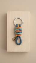 Nautical Rope Keychain with Brass Clip